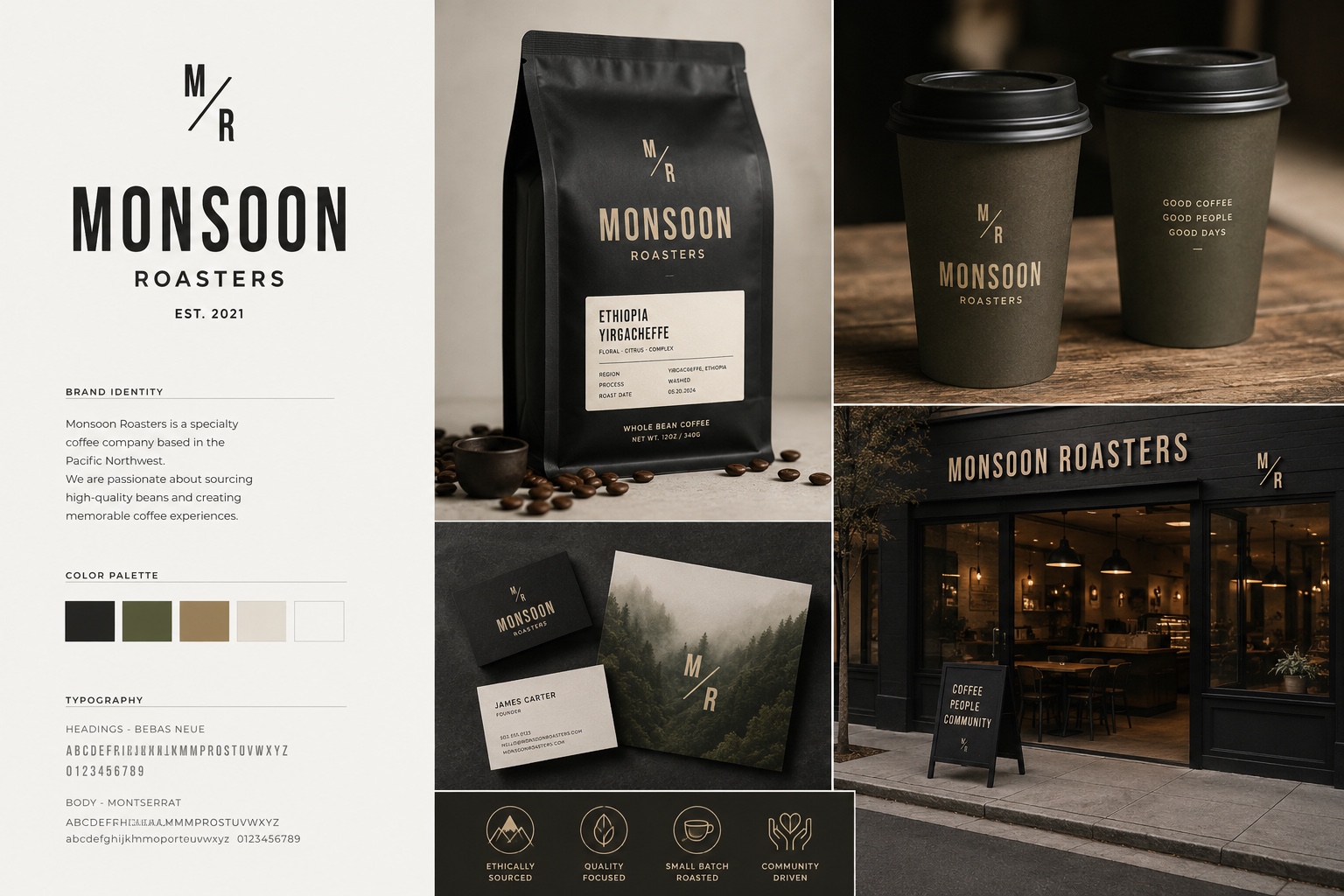 MONSOON ROASTERS｜咖啡品牌識別