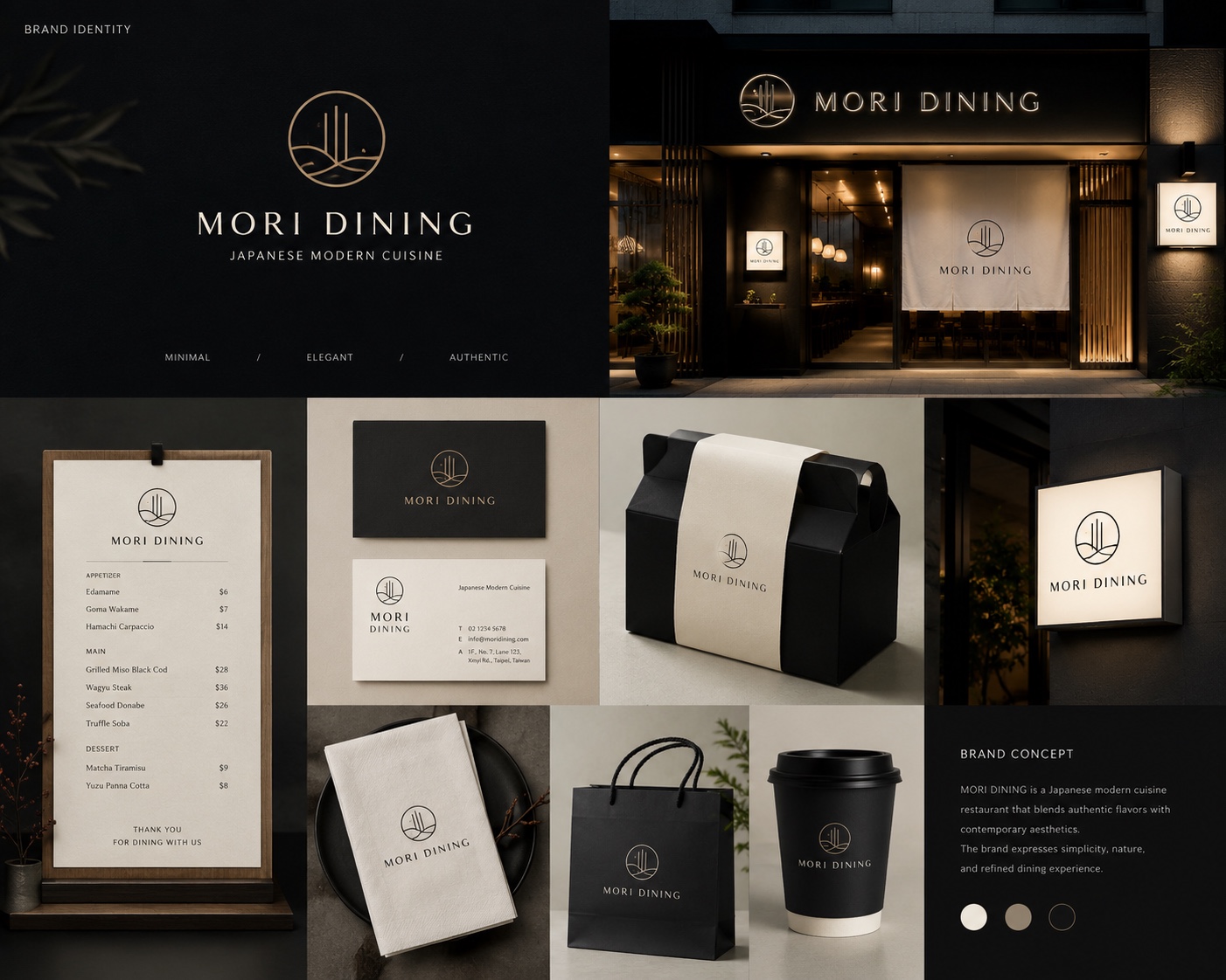 MORI DINING｜餐飲品牌識別
